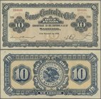 Chile: Banco Central de Chile 10 Pesos 1928, P.83b, very nice with a few soft folds only. Condition: XF
 [taxed under margin system]