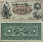 Chile: El Banco Del Pobre 10 Pesos 187x P. S363r, remainder, very light center bend, otherwise perfect, condition: XF+ to aUNC.
 [plus 19 % VAT]