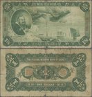 China: China Puppet Banks - Federal Reserve Bank of China 1 Dollar 1938, P.J54, rare and seldom offered banknote in almost well worn condition, some m...