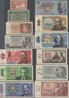 Czechoslovakia: Huge lot with 25 Banknotes 1 - 1000 Korun 1949-1989, P.68-71a, 78b-98 in VF to UNC condition. (25 pcs.)
 [taxed under margin system]