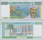 Djibouti: 10.000 Francs ND(2009), P.45 inperfect UNC condition.
 [taxed under margin system]