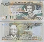 East Caribbean States: 100 Dollars ND(2003) letter M = MONTSERRAT, P.46m in perfect UNC condition
 [taxed under margin system]