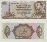 Ethiopia: State Bank of Ethiopia 20 Dollars ND(1961), P.21a in perfect UNC condition. Rare!
 [taxed under margin system]