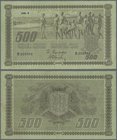 Finland: 500 Markkaa 1922, Litt. C, P.66a, still nice note with small border tears, some folds and a few minor spots. Condition: F+/VF
 [taxed under ...