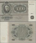 Finland: 5000 Markkaa 1945, Litt. A, P.83, outstanding condition with strong paper and bright colors, just two times folded, very hard to get in this ...