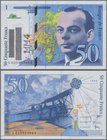 France: Banque de France 50 Francs 1996 with signatures: Bruneel / Bonnardin / Barroux, P.157Ac, annulated by Banque de France with overprint ”MM4” in...