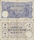 French Indochina: Banque de l'Indo-Chine – Saïgon 20 Piastres 1920, P.41, still nice original shape with a few spots, some folds and pinholes at left....
