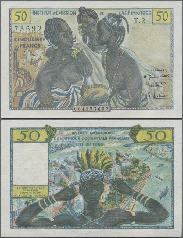 French West Africa: Institut d'Émission de l'Afrique Occidentale Française et du...