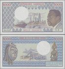 Gabon: Banque des États de l'Afrique Centrale - République Gabonaise 1000 Francs ND(1970’s), P.3c, tiny spot at upper margin, otherwise perfect. Condi...