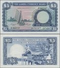 Gambia: The Gambia Currency Board 5 Pounds ND(1965-70), P.3 in perfect UNC condition. Rare!
 [taxed under margin system]