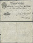 Great Britain: 50 Pounds 1933 Operation Bernhard Note in used condition with several folds and minor border tears, small center hole, condition: F-.
...