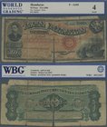 Honduras: Aguan Navigation and Improvement Company 10 Pesos 1886, P.S105 in well worn condition, almost torn into two halfs, World Banknote Grading gr...