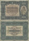 Hungary: 10.000 Korona 1920, P.68, still nice with margin splits and tiny border tears. Condition: F/F+
 [taxed under margin system]