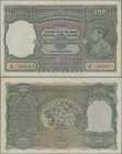 India: 100 Rupees ND(1937) portrait KGIV P. 20b, BOMBAY issue, only light traces of use, light handling, crispness in paper but some small holes, stil...