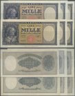 Italy: set of 6 notes containing 2x 1000 Lire 1943 P. 82 and 4x 1000 Lire 1947 P. 83, all notes without strong traces of use but all pressed, still st...
