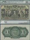 Jamaica: The Bank of Nova Scotia 1 Pound 1919 SPECIMEN, P.S131s, uncirculated and PMG graded 64 Choice Uncirculated. Highly Rare!
 [plus 19 % VAT]
