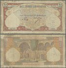 Lebanon: Banque de Syrie et du Liban 10 Livres 1950, P.50a, small border tears with lightly yellowed paper and a few spots. Condition: F
 [plus 19 % ...