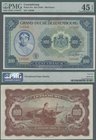 Luxembourg: Grand-Duché de Luxembourg 100 Francs ND(1944), P.47a, great original shape with a few soft folds only, PMG graded 45 Choice Extremely Fine...