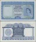 Malaya & British Borneo: Board of Commissioners of Currency 50 Dollars March 21st 1953, P.4, almost perfect condition and great original shape with a ...