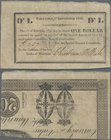 Mauritius: Special Finance Committee 1 Dollar 01.09.1842 / 01.02.1844, P.1F, excellent condition with a few minor spots and soft folds. Condition: VF/...