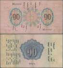 Mongolia: Commercial and Industrial Bank 10 Tugrik 1925, P.10, great original shape with bright colors and strong paper, some vertical folds and minor...