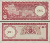 Netherlands Antilles: 500 Gulden 1962, P.7a in perfect UNC condition. Rare!
 [taxed under margin system]