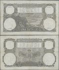 Romania: Banca Naţională a României 100 Lei 1930, P.33a, still nice condition for this large size note with several folds and lightly stained paper. C...