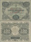 Russia: 250 Rubles 1922 of the R.S.F.S.R. State Currency Issue with right signature: KOLOSOV, P.134, very nice condition with a few stronger vertical ...