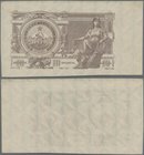Russia: Transcaucasian Socialist Federal Soviet Republic 10 Milliard Rubles 1924 back proof, P.S639p, unfolded with a tiny dint at upper left and ligh...