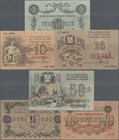Russia: Transcaucasia - Soviet Baku City Administration set with 3 banknotes 10, 25 and 50 Rubles 1918, P.S731, S732, S733b in aUNC/UNC condition. (3 ...