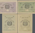 Russia: Central Asia – Ashkhabad, set with 4 banknotes 5, 25, 50 and 250 Rubles 1919, P.S1141, S1143, S1144a, S1146 in aUNC/UNC condition. (4 pcs.)
 ...