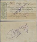 Russia: City of ODESSA 50 Kopeks 1924 check issue, P.NL (R. 16870), annotations on front and back, some minor folds and lightly toned paper, Condition...