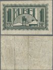 Russia: POW camp money WW I, 1 Ruble 1919 IRKUTSK, C.6912 in F/F+ condition. Rare!
 [taxed under margin system]