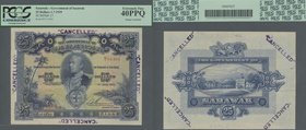 Sarawak: Government of Sarawak 25 Dollars July 1st 1929, extremely rare banknote in excellent condition, great original shape, strong paper and bright...