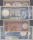 Saudi Arabia: Saudi Arabian Monetary Agency set with 3 banknotes 10 Riyals AH1379 (1961-77) P.18 (F+) and 2x 100 Riyals AH1379 (1961-76) P.20 (VF+/XF ...