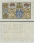 Scotland: Bank of Scotland 100 Pounds 1959, P.95e, highest denomination of this series in still nice condition with a few folds and minor spots: VF/VF...