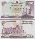 Scotland: The Royal Bank of Scotland plc 100 Pounds 2000, P.350d in perfect UNC condition.
 [taxed under margin system]
