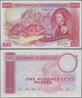 Seychelles: Government of Seychelles 100 Rupees 1st June 1975 with signature: Colin Hamilton Allen, P.18e, almost perfect condition with a tiny dint a...