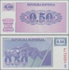 Slovenia: 0,50 Tolarja ND(1990), P.1A in perfect UNC condition.
 [taxed under margin system]