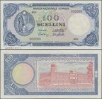 Somalia: Banca Nazionale Somala 100 Scellini 1966 SPECIMEN, P.8s, very soft diagonal bend at center and a few other minor creases in the paper. Condit...