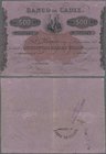 Spain: Banco de Cadiz 500 Reales Vellon ND(1847), P.S293 with some bank stamps on back, otherwise some folds and minor spots. Condition: F+
 [taxed u...