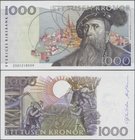 Sweden: 1000 Kronor (199)2, P.60, very popular banknote in perfect UNC condition.
 [taxed under margin system]