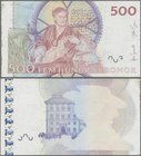 Sweden: 500 Kronor 2001-2006, P.66, unfinished print on front with missing portrait of Carl XI, highly rare and seldom offered and in great condition ...