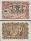 Switzerland: 500 Franken 1931 P. 36b, great condition with only a center and horizontal fold, no holes, no tears, very crisp paper and original colors...