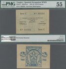 Tangier: Servicios Municipales 0,25 Francos 1941/42, P.1, excellent condition with lightly toned paper, previously mounted, PMG graded 55 About Uncirc...