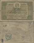 Thailand: Government of Siam 20 Ticals 1919, P.11d, great rarity, some graffities and stamps on back, larger border tears (4 cm at left and right) and...