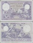 Tunisia: Banque de l'Algérie – TUNISIE 100 Francs 1938, P.10c, very nice original shape with two tiny pinholes at upper left, some soft folds and a fe...