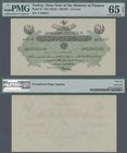 Turkey: 1/4 Livre Turques AH1331 (1912), P.81 in almost perfect condition with a few minor spots at right border, PMG graded 654 Gem Uncirculated EPQ...