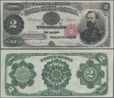 United States of America - Confederate States: United States Treasury Note 2 Dollars series 1891, P.352, highly rare banknote in very nice condition w...