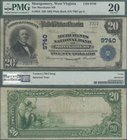 United States of America: The Merchants National Bank of MONTGOMERY, West Virginia 20 Dollars series 1902, P.NL (Fr.653), PMG graded 20 Very Fine
 [t...
